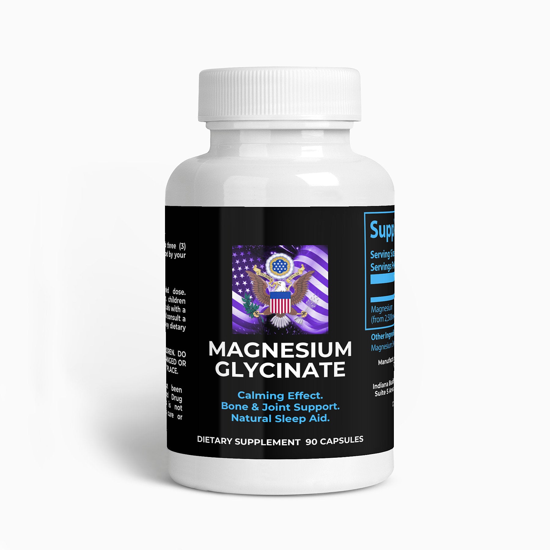 Constitutes - Magnesium Glycinate. 90 Capsules. 275mg Serving. Optimize Cellular Stress, Reduce Blood Pressure, & Support Your Musculoskeletal System.