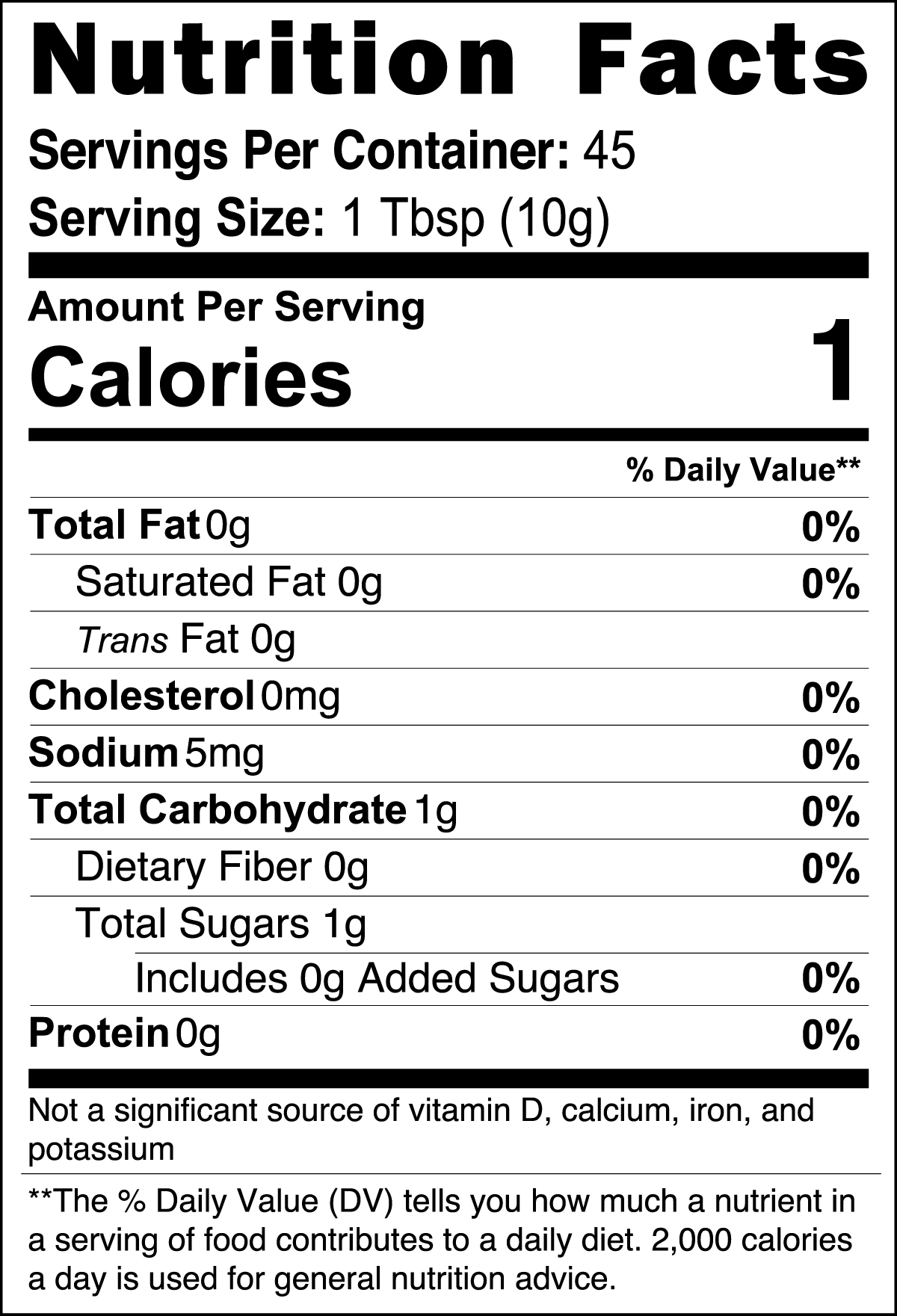 Constitutes - Manuka Honey Coffee 16 oz. Nutrition Label. Medium-Dark Roasted Arabica Beans Glazed in Authentic Manuka Honey From New Zealand.