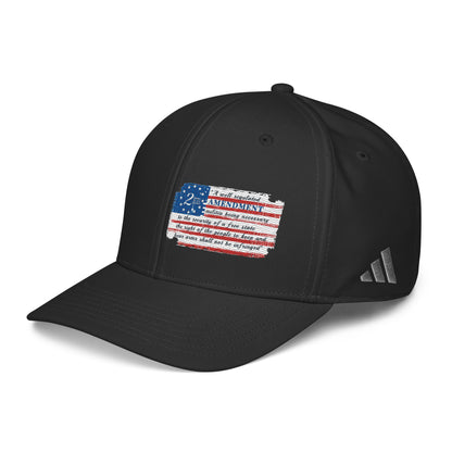 Constitutes - 2A Flag Political Cap. Jet Black. Shall Not Be Infringed.