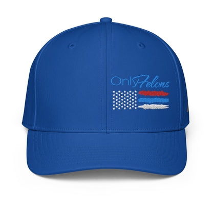 Constitutes - OnlyFelons Political Cap. Royal Blue. Convicted Felon. OutLaw. Anti-Establishment.