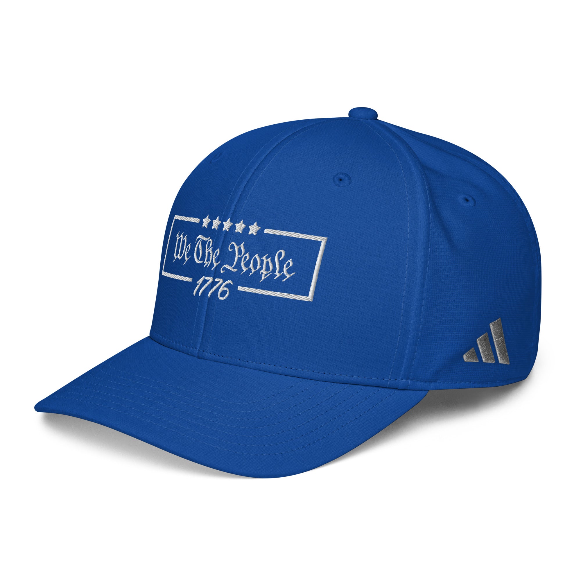 Constitutes - We The People 1776 Political Cap. Royal Blue. Individual Rights. Law & Order. Meritocracy.