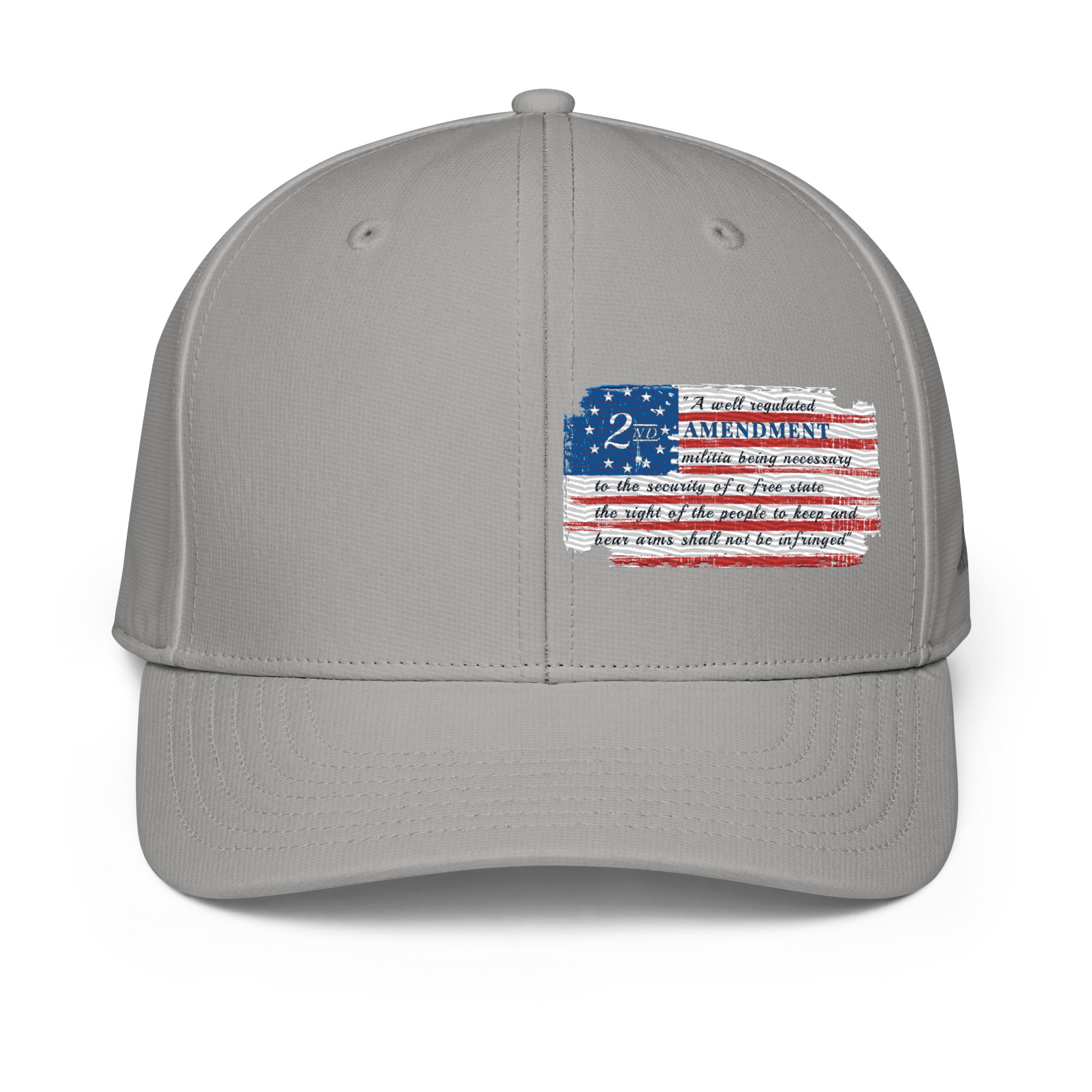 Constitutes - 2A Flag Political Cap. Sterling Gray. Shall Not Be Infringed.