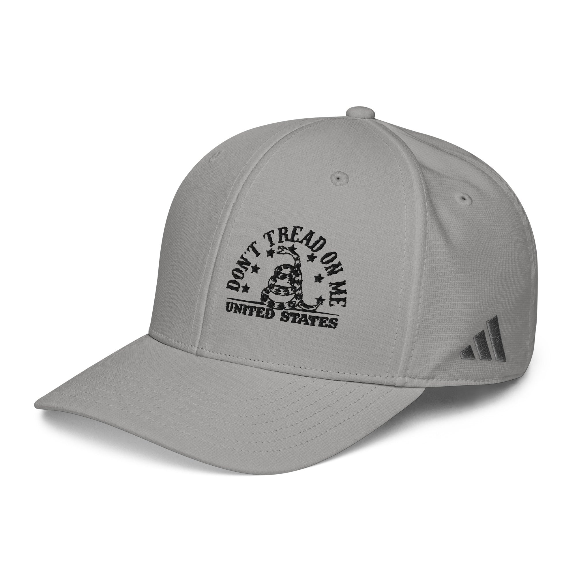 Constitutes - Don’t Tread On Me. Sterling Gray Political Cap. Give Me Liberty or Give Me Death.