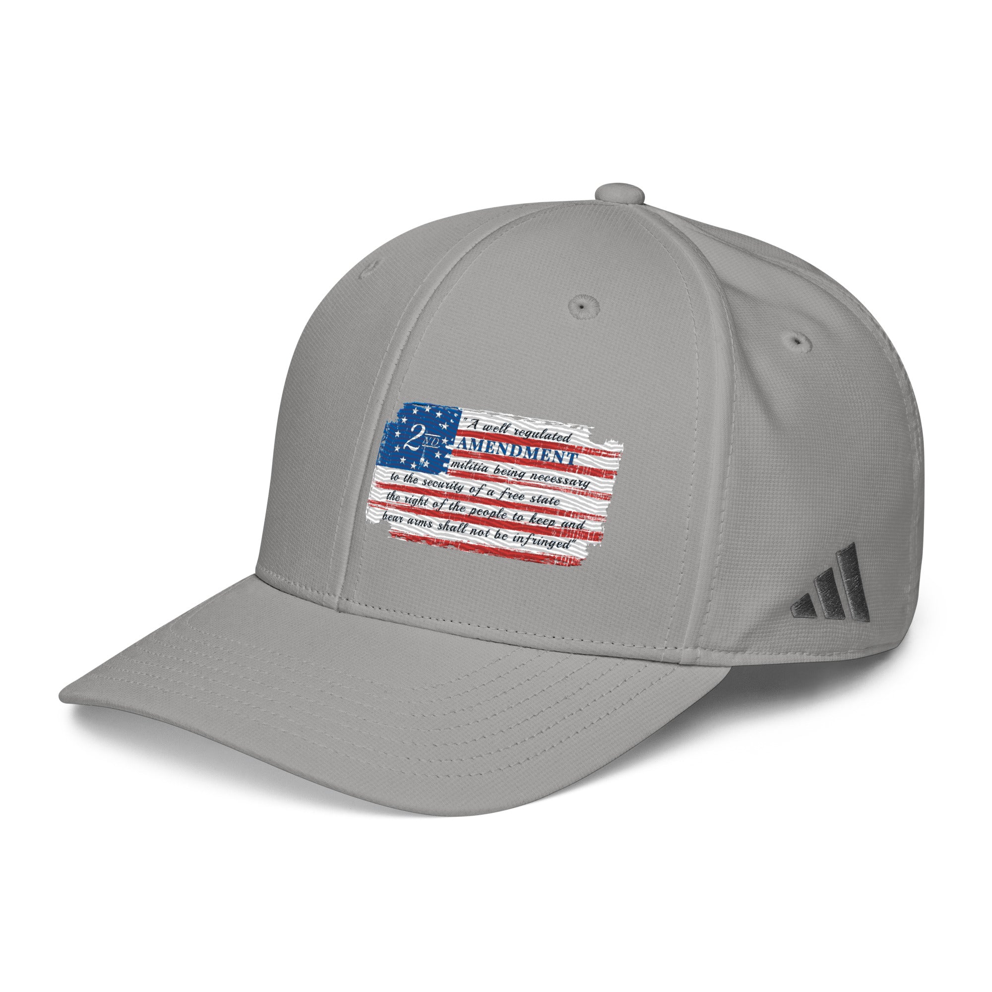 Constitutes - 2A Flag Political Cap. Sterling Gray. Shall Not Be Infringed.