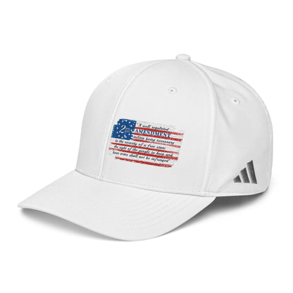 Constitutes - 2A Flag Political Cap. White. Shall Not Be Infringed.