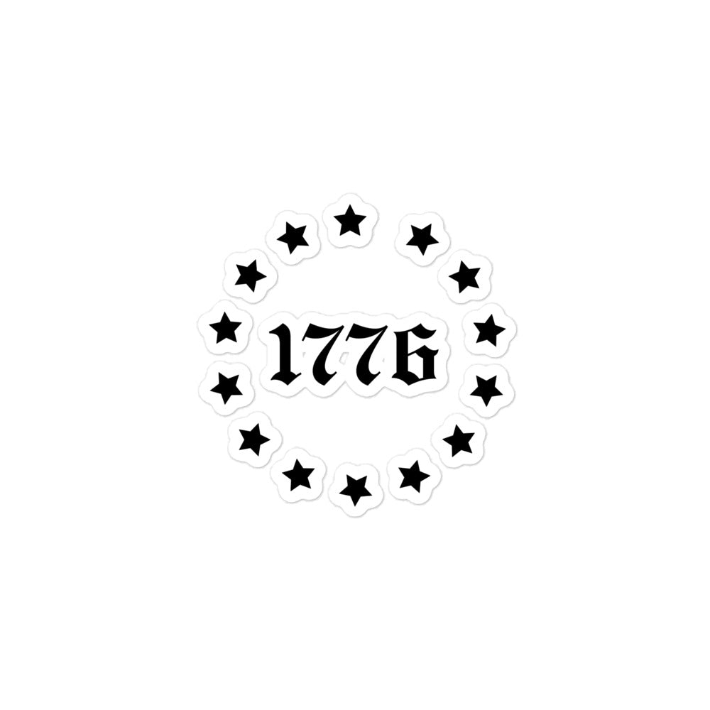 Constitutes - 1776 Sticker. Sic Semper Tyrannis.