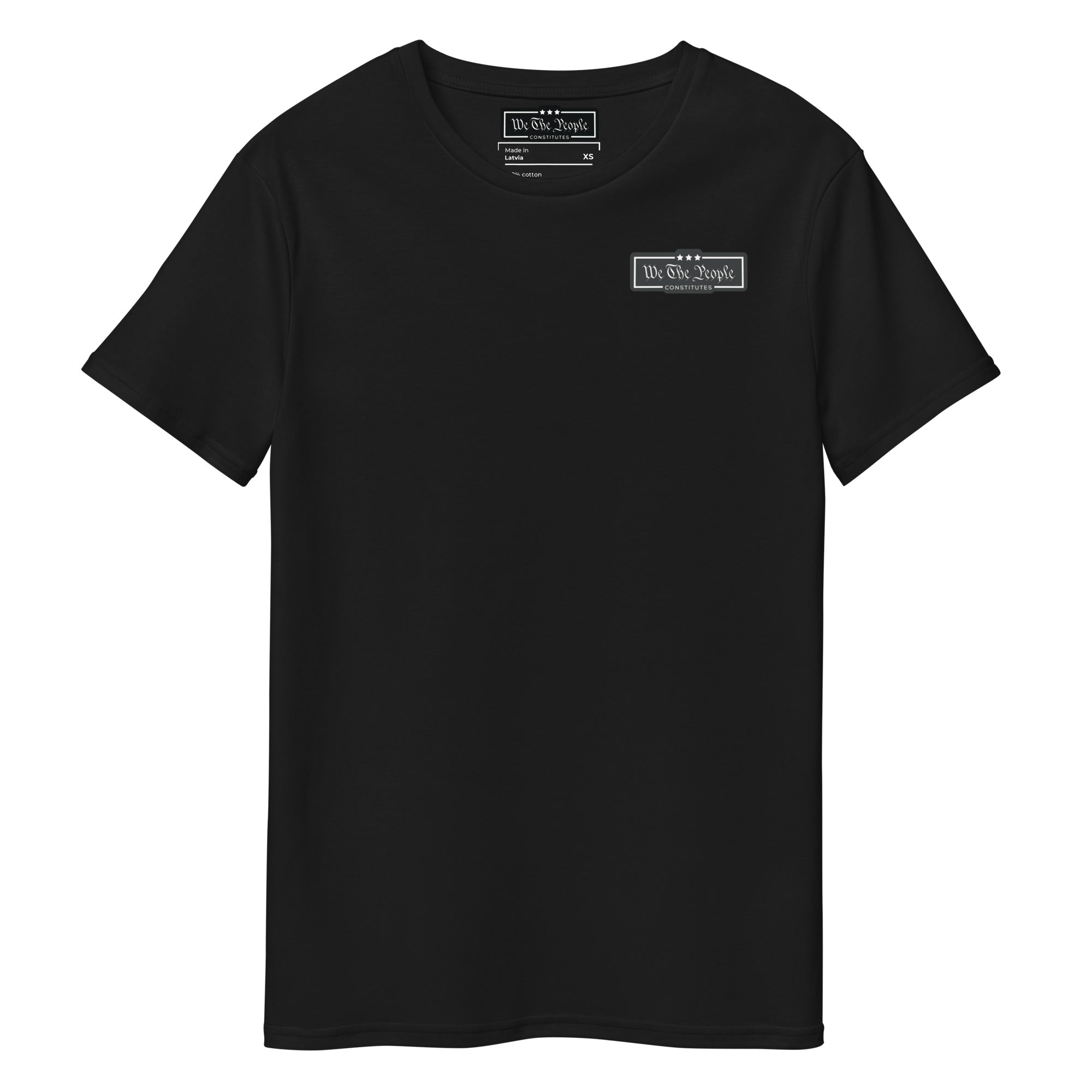 Constitutes - We The People Micro Premium Political Shirt. Jet Black. Individual Rights. Law & Order. Meritocracy.