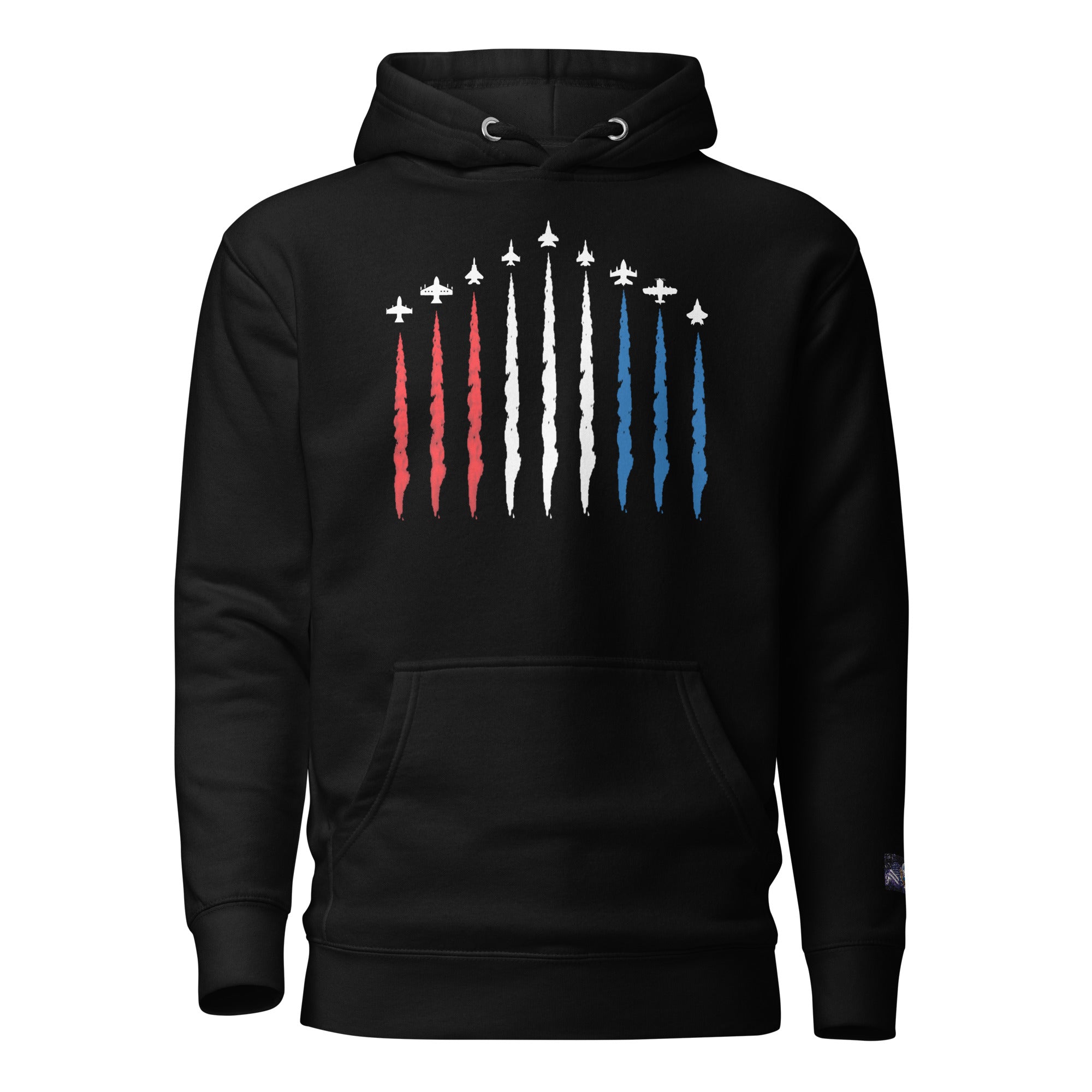 Constitutes - Air Force Political Hoodie. Jet Black. Air Superiority. Team Superiority. Moral Superiority.