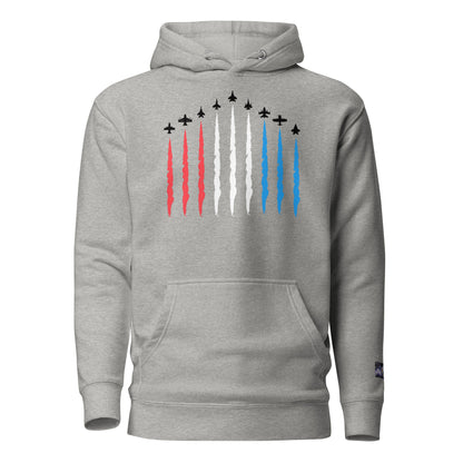 Constitutes - Air Force Political Hoodie. Sterling Gray. Air Superiority. Team Superiority. Moral Superiority.