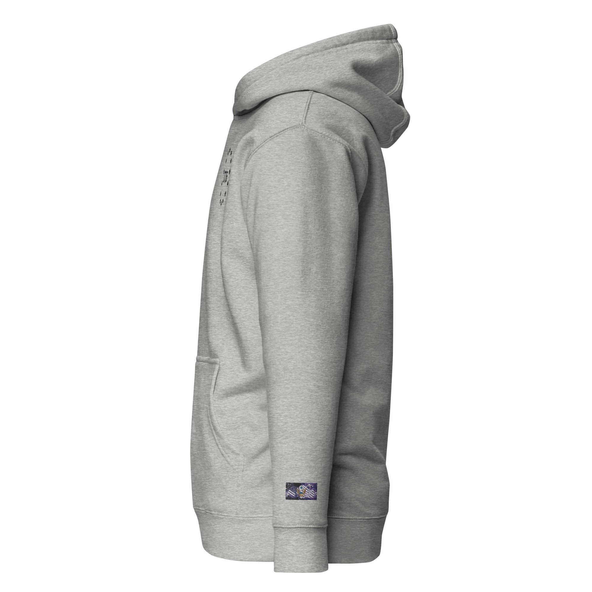 Constitutes - 1776 Political Hoodie. Sterling Gray. Sic Semper Tyrannis.