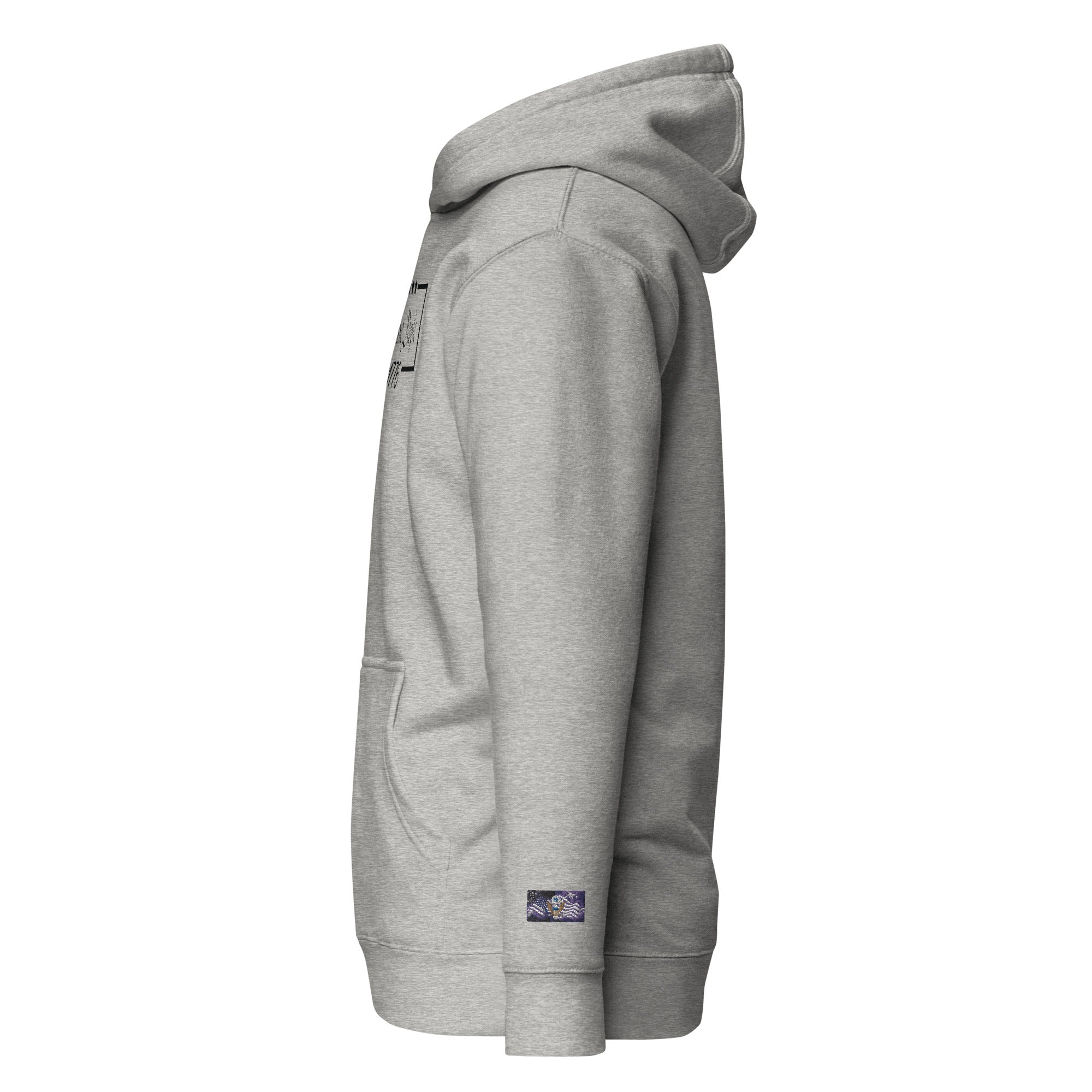 Constitutes - We The People 1776 Political Hoodie. Sterling Gray. Individual Rights. Law & Order. Meritocracy.