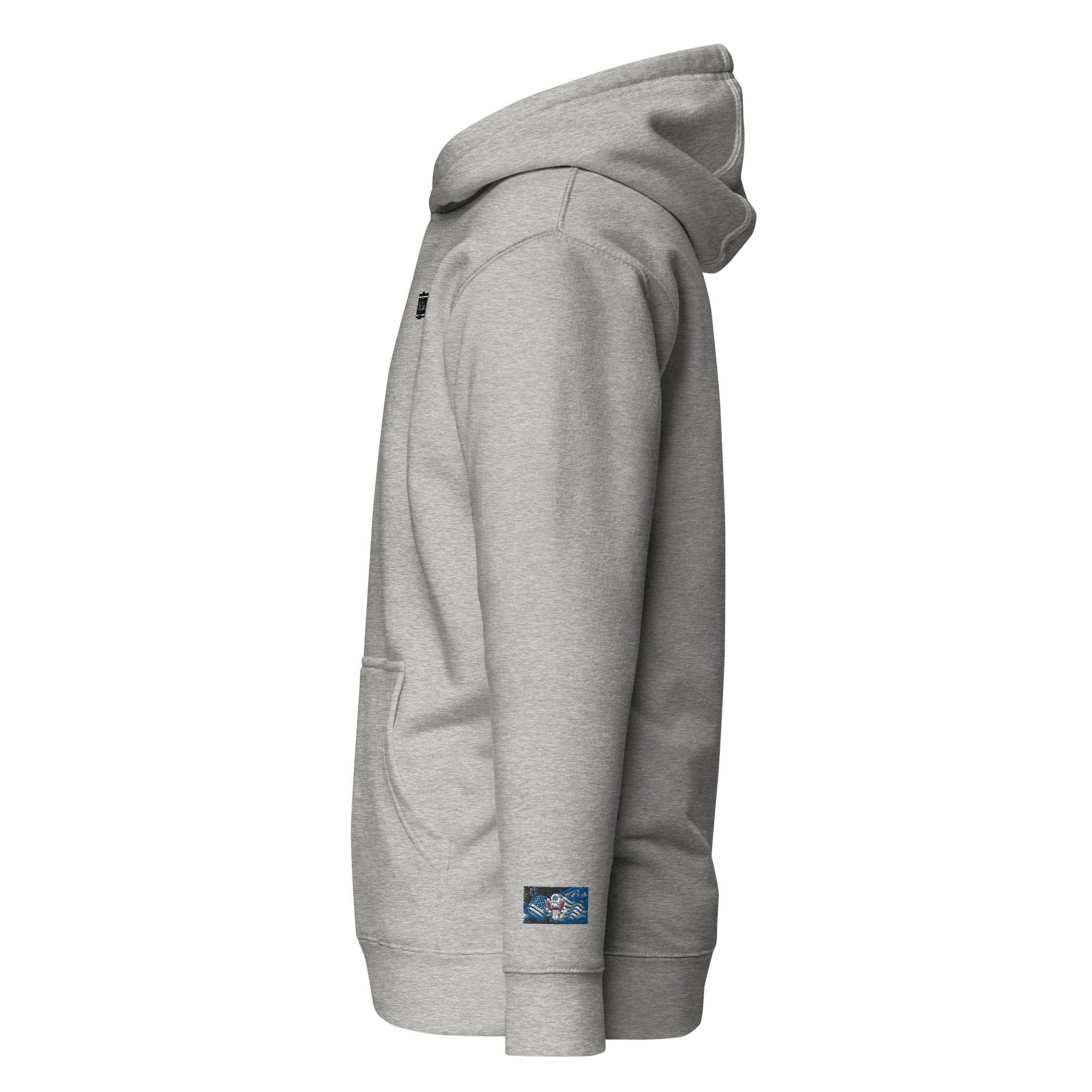 Constitutes - We The People Micro Political Hoodie. Sterling Gray. Individual Rights. Law & Order. Meritocracy.