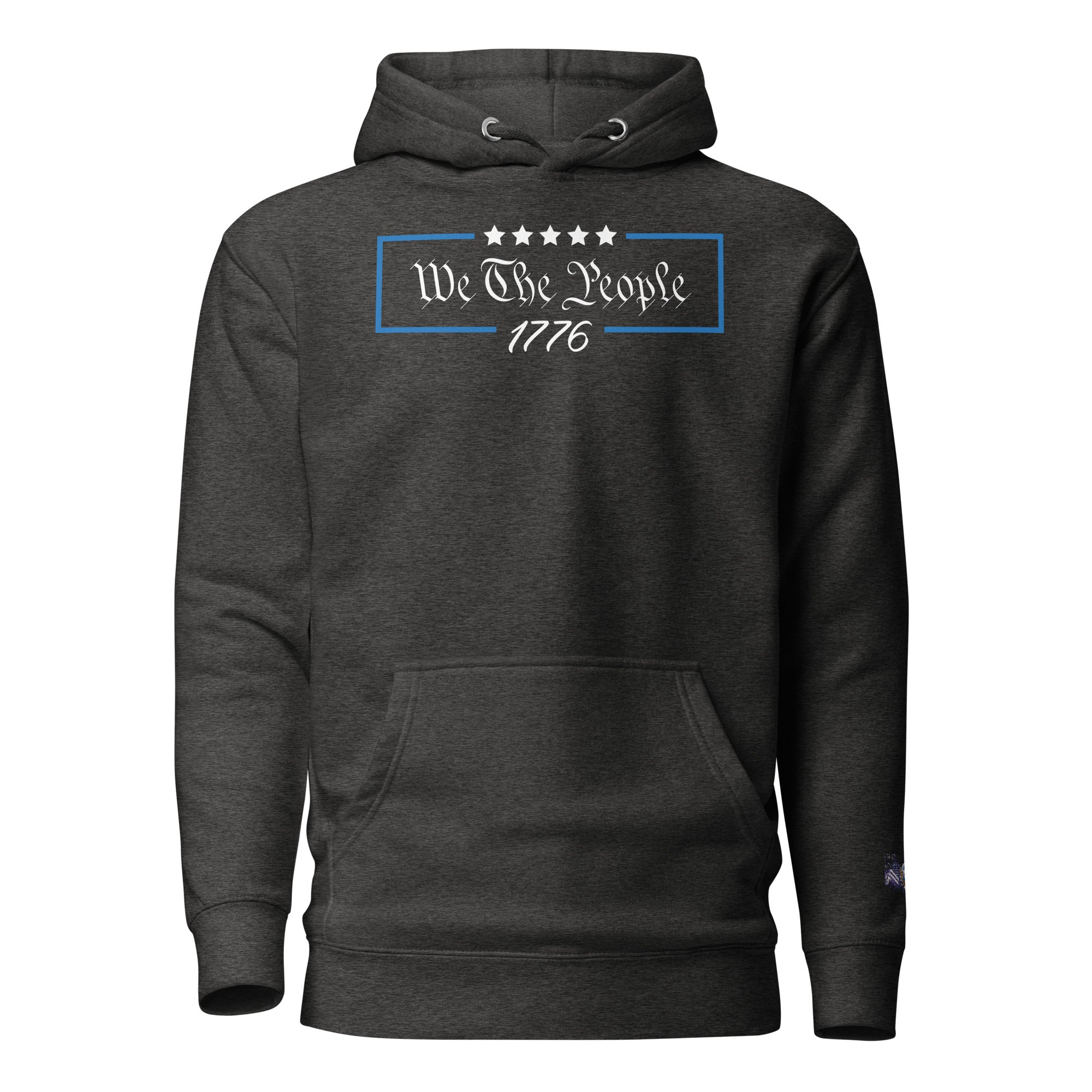 Constitutes - We The People 1776 Political Hoodie. Charcoal. Individual Rights. Law & Order. Meritocracy.