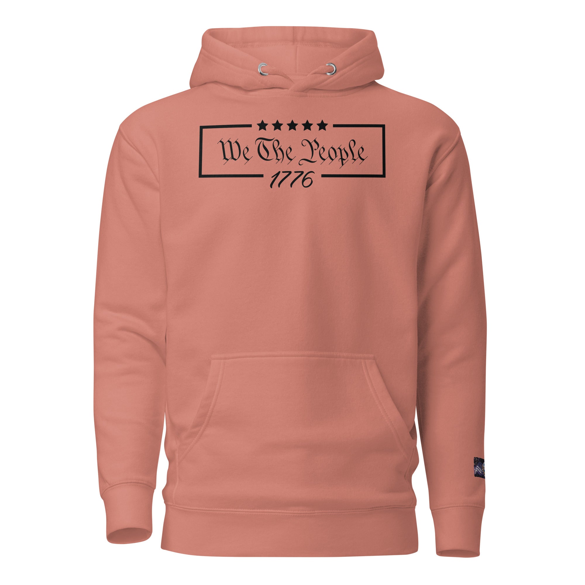 Constitutes - We The People 1776 Political Hoodie. Rust. Individual Rights. Law & Order. Meritocracy.