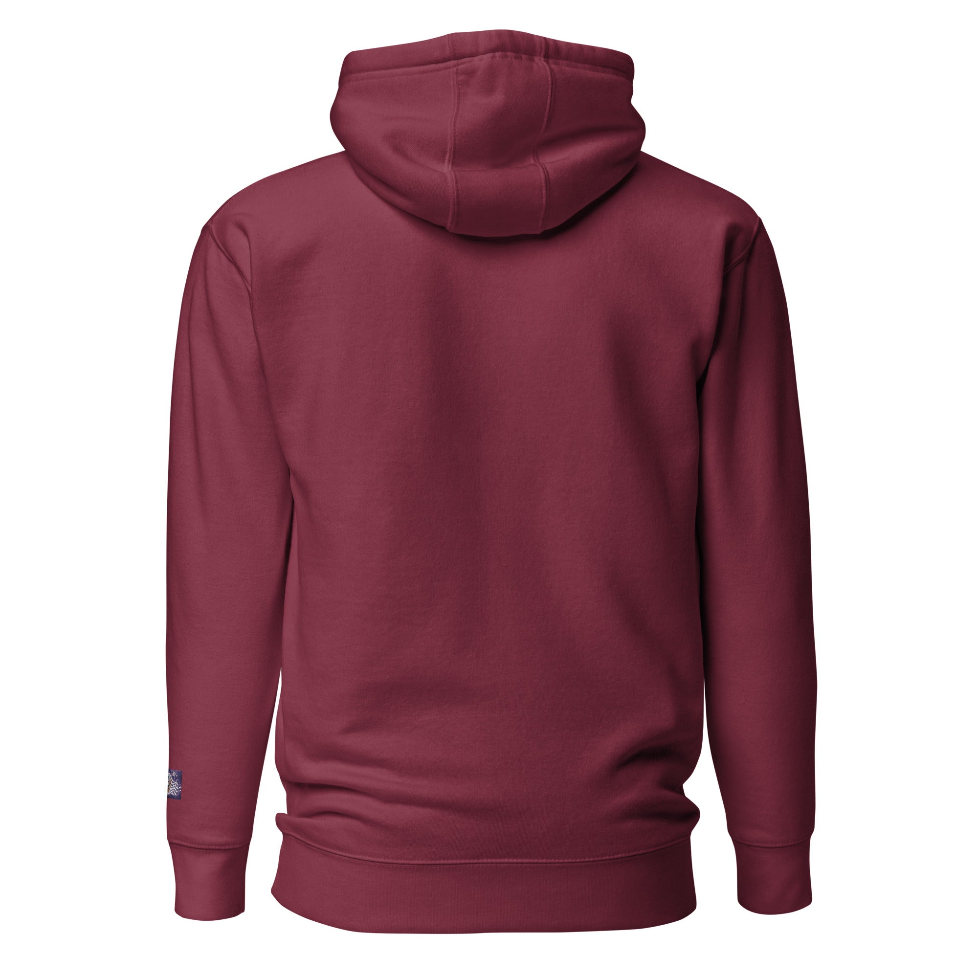 Constitutes - 1776 Political Hoodie. Maroon. Sic Semper Tyrannis.