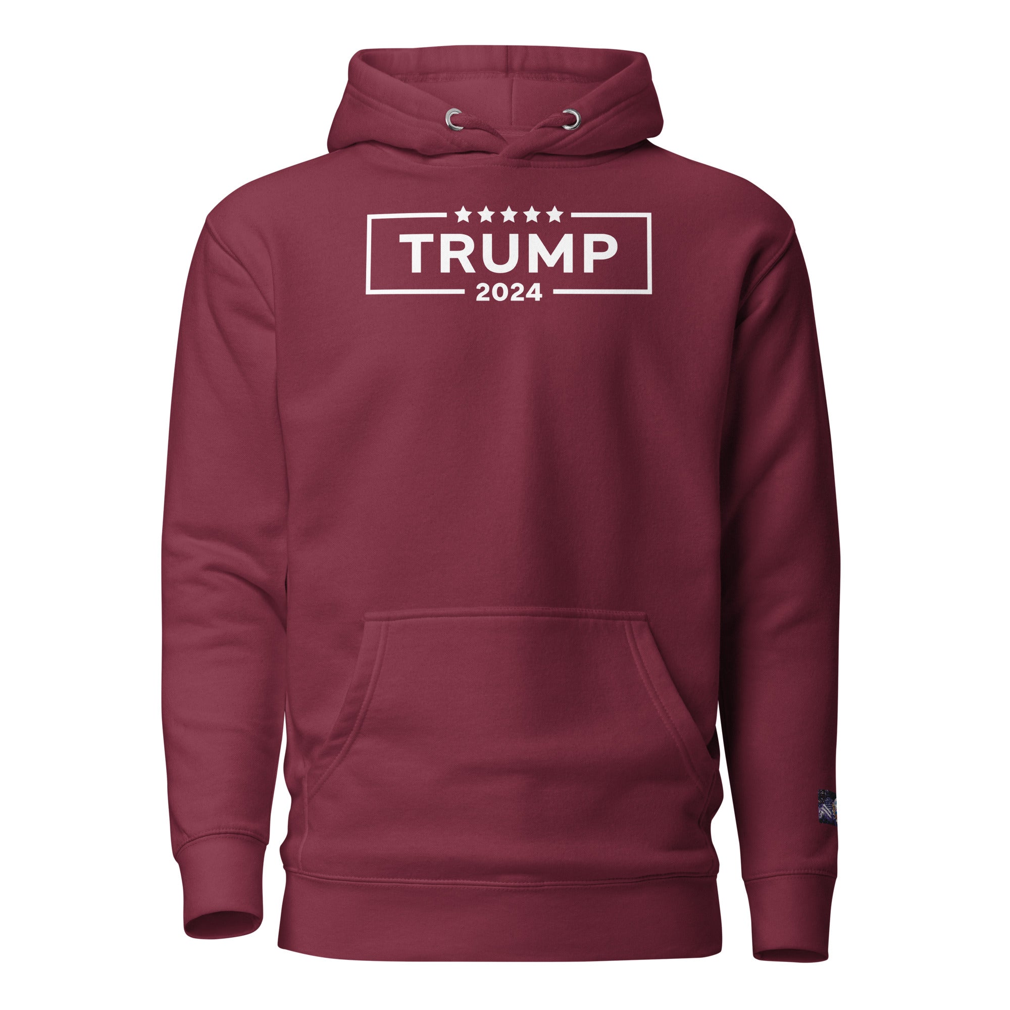 Constitutes - 2024 Trump Political Hoodie. Maroon. Convicted Felon. OutLaw. Anti-Establishment.