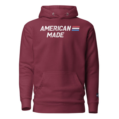 Constitutes - American Made Political Hoodie. Maroon. Built Tough. Built to Last. Built with Honor.