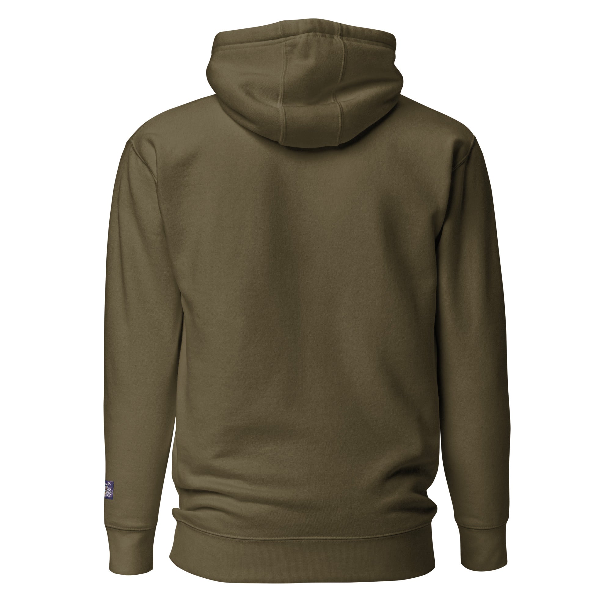 Constitutes - 1776 Political Hoodie. Military Green. Sic Semper Tyrannis.