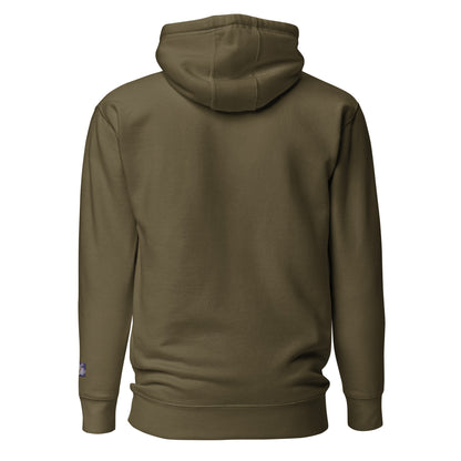 Constitutes - 1776 Political Hoodie. Military Green. Sic Semper Tyrannis.