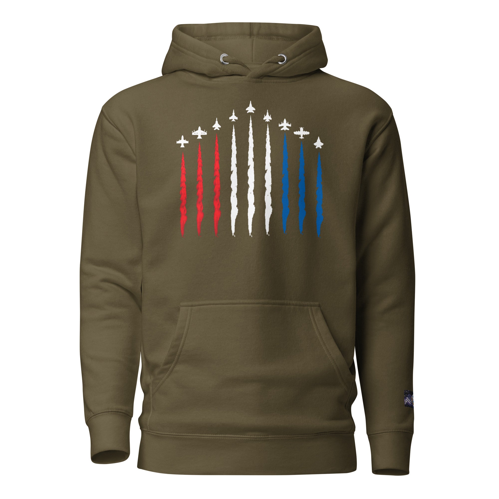 Constitutes - Air Force Political Hoodie. Military Green. Air Superiority. Team Superiority. Moral Superiority.