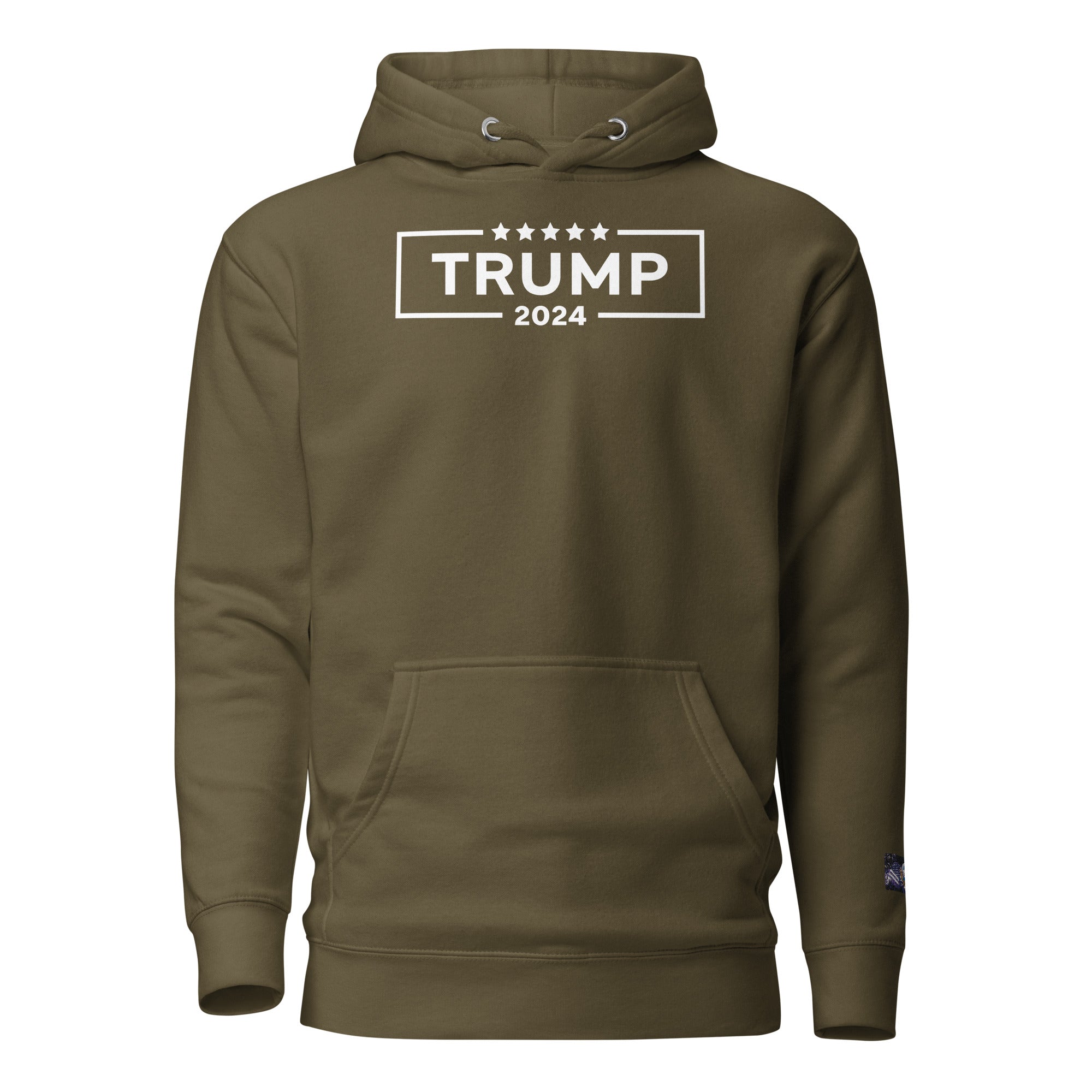 Constitutes - 2024 Trump Political Hoodie. Military Green. Convicted Felon. OutLaw. Anti-Establishment.