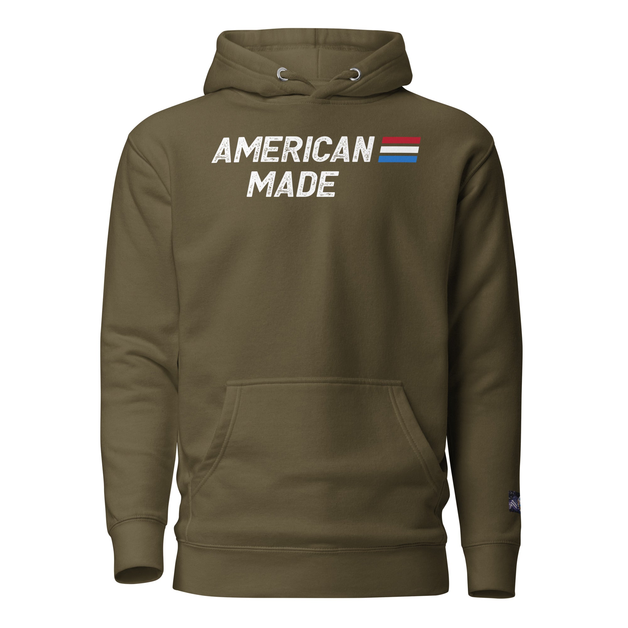 Constitutes - American Made Political Hoodie. Military Green. Built Tough. Built to Last. Built with Honor.