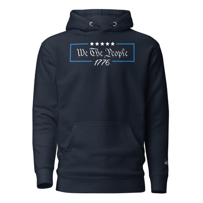 Constitutes - We The People 1776 Political Hoodie. Midnight Navy. Individual Rights. Law & Order. Meritocracy.