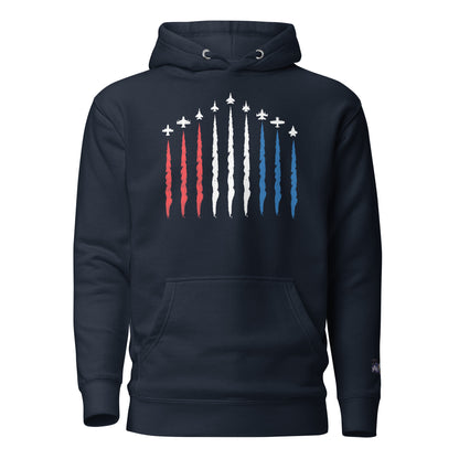 Constitutes - Air Force Political Hoodie. Midnight Navy. Air Superiority. Team Superiority. Moral Superiority.