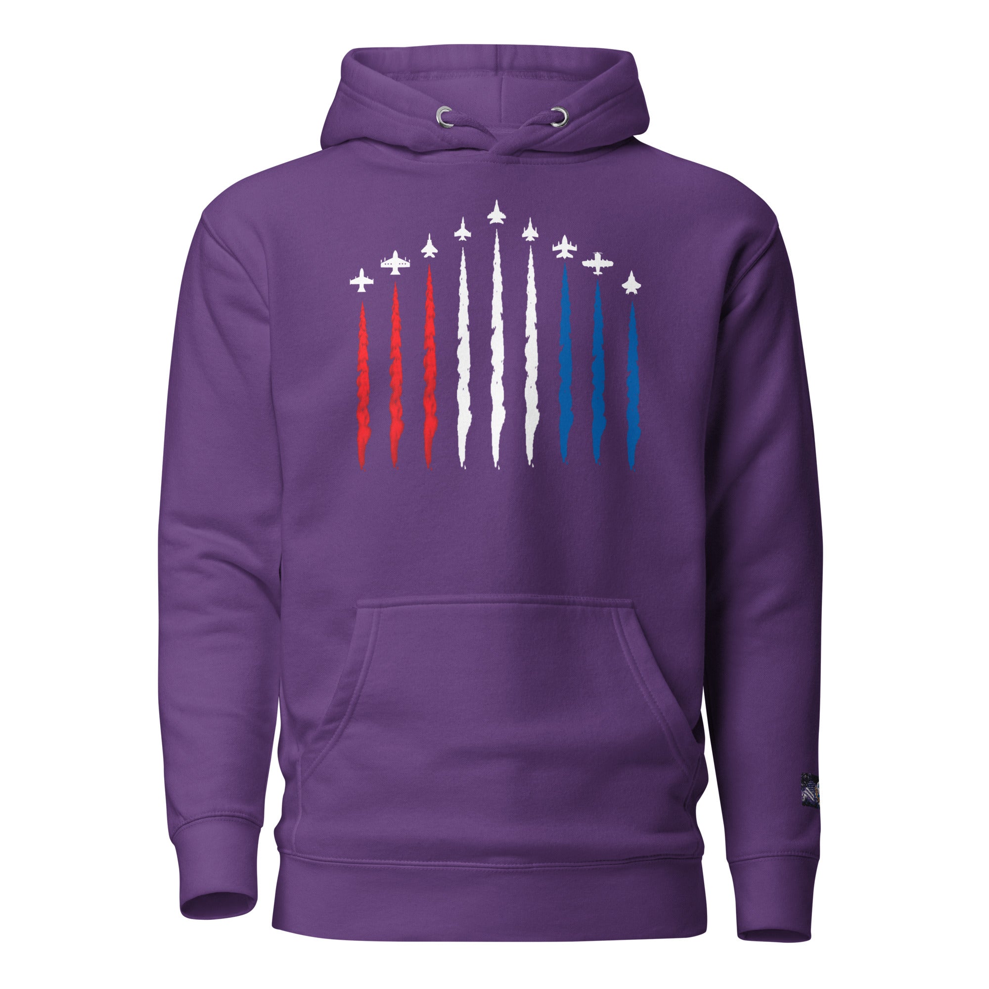 Constitutes - Air Force Political Hoodie. Purple. Air Superiority. Team Superiority. Moral Superiority.