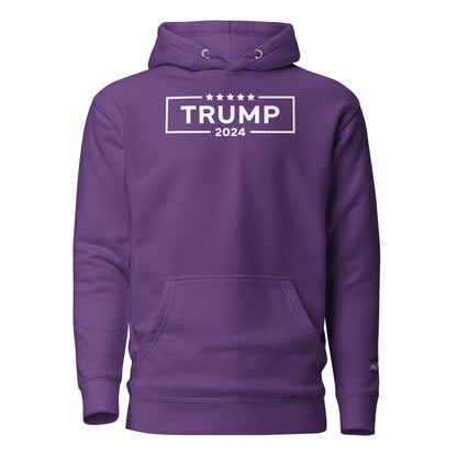 Constitutes - 2024 Trump Political Hoodie. Purple. Convicted Felon. OutLaw. Anti-Establishment.