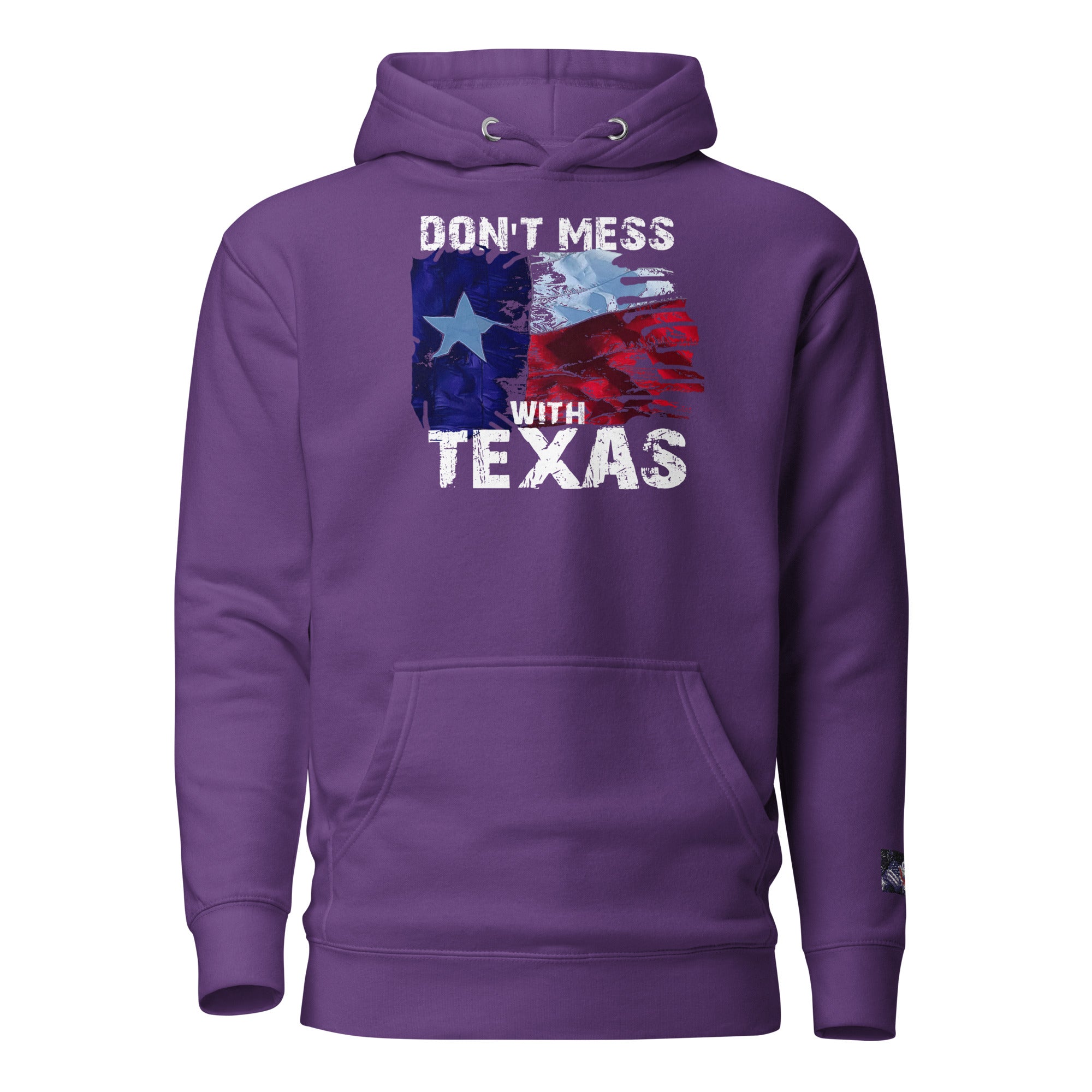 Constitutes - Don't Mess With Texas Political Hoodie. Purple. Lone Star State. Texas Proud. Remember The Alamo.