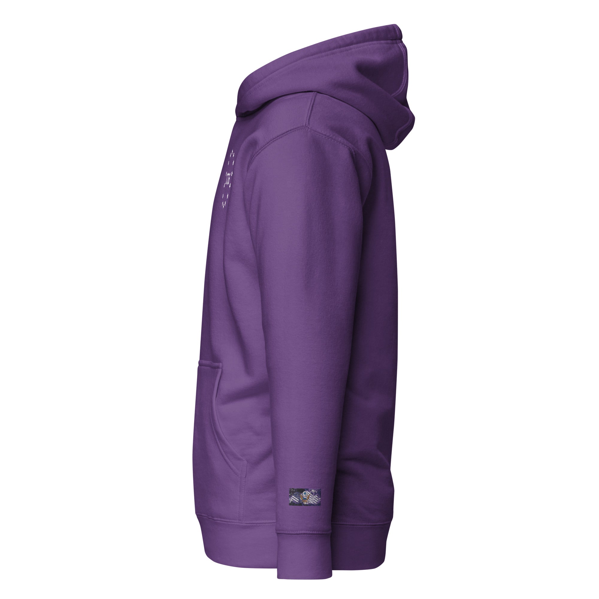 Constitutes - 1776 Political Hoodie. Purple. Sic Semper Tyrannis.