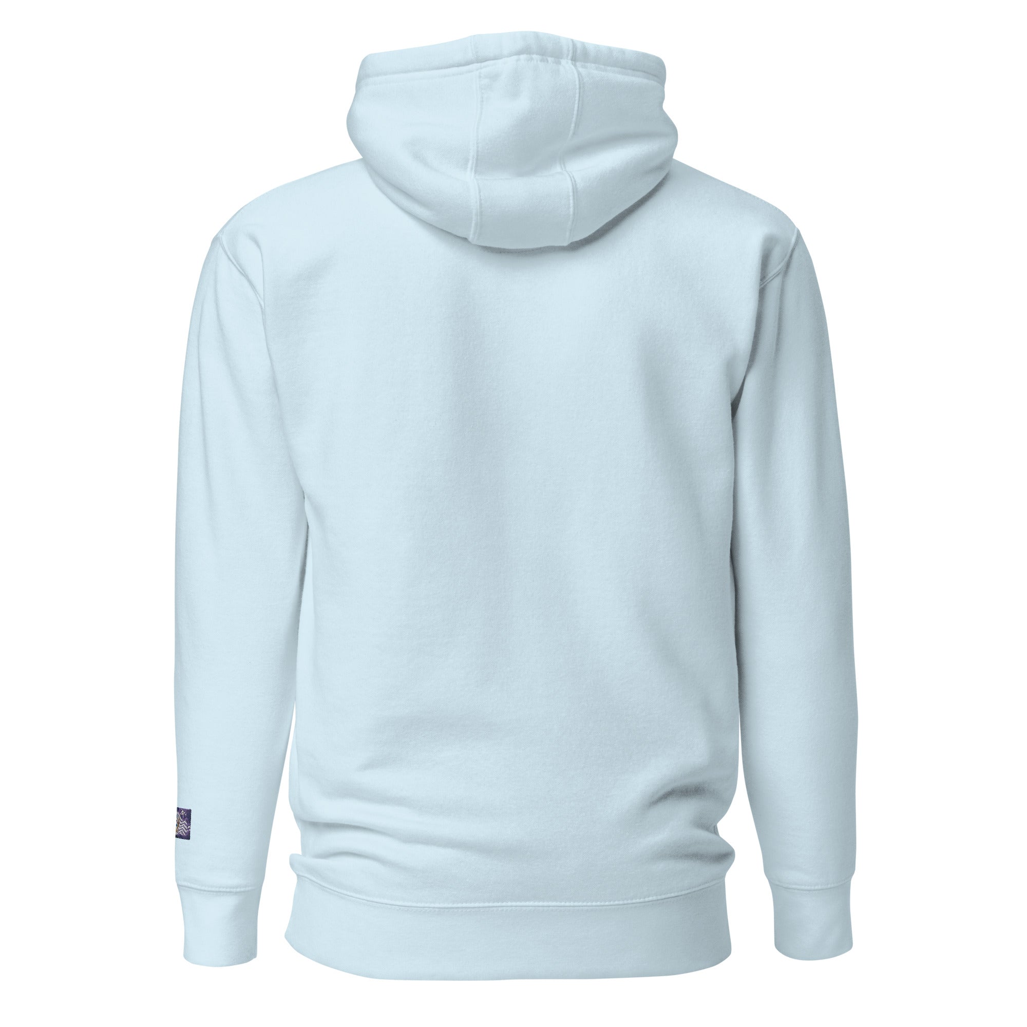 Constitutes - 1776 Political Hoodie. Sky Blue. Sic Semper Tyrannis.