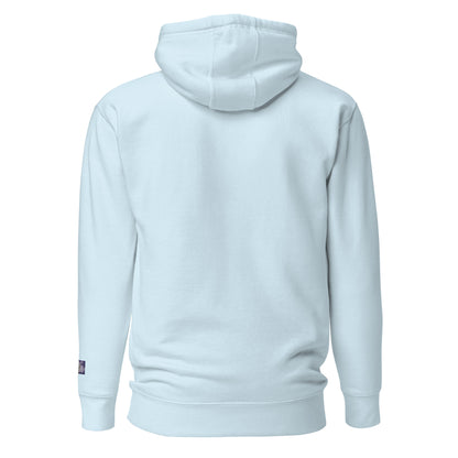 Constitutes - 1776 Political Hoodie. Sky Blue. Sic Semper Tyrannis.