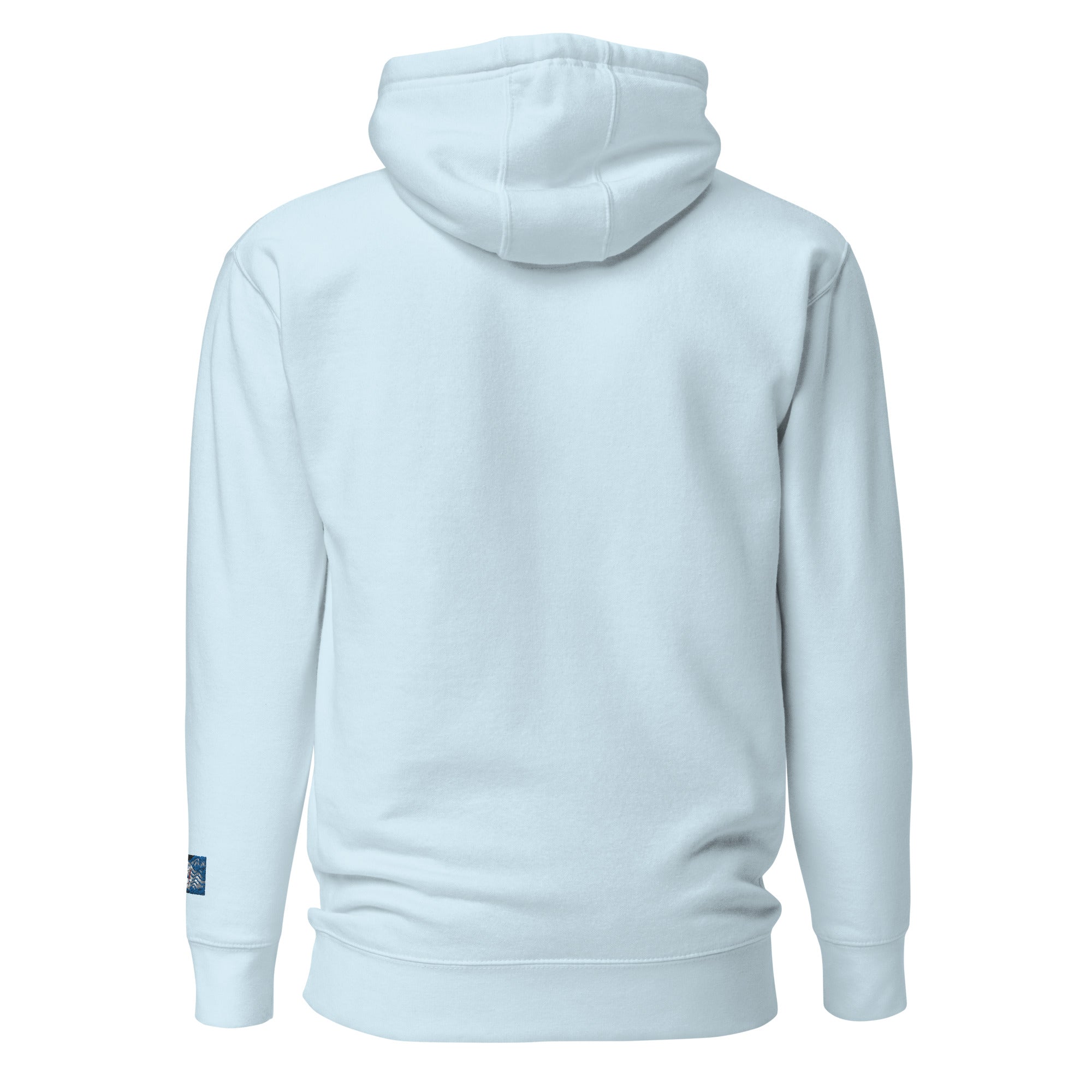 Constitutes - We The People Micro Political Hoodie. Sky Blue. Individual Rights. Law & Order. Meritocracy.