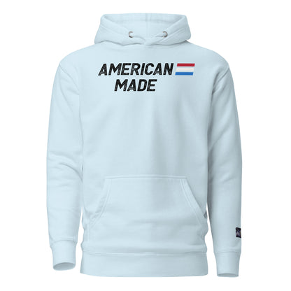 Constitutes - American Made Political Hoodie. Sky Blue. Built Tough. Built to Last. Built with Honor.