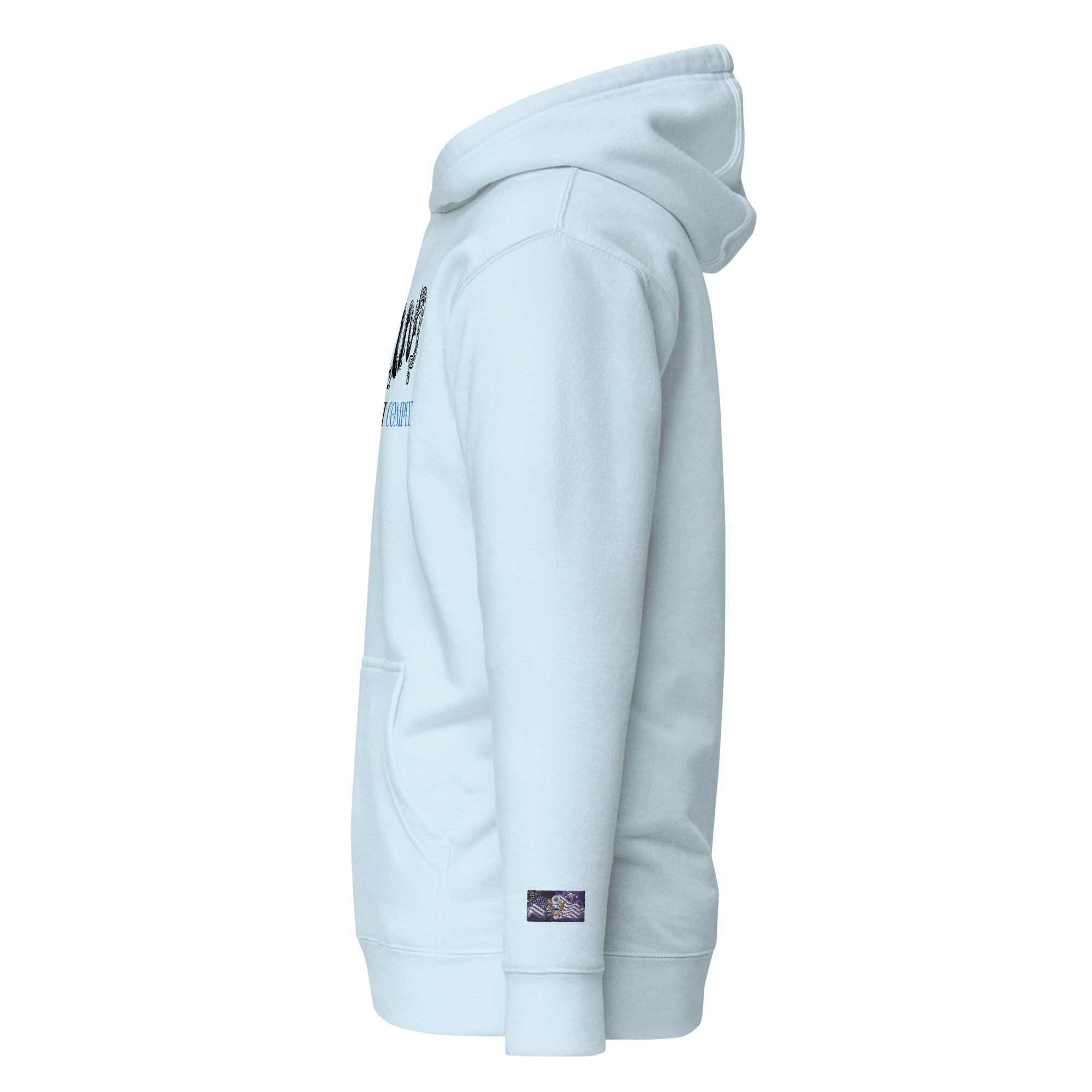 Constitutes - Do Not Comply Political Hoodie. Sky Blue. Civil Disobedience. Civil Protests. Civil Infiltration. 