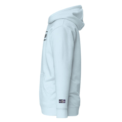 Constitutes - 2024 Trump Political Hoodie. Sky Blue. Convicted Felon. OutLaw. Anti-Establishment.