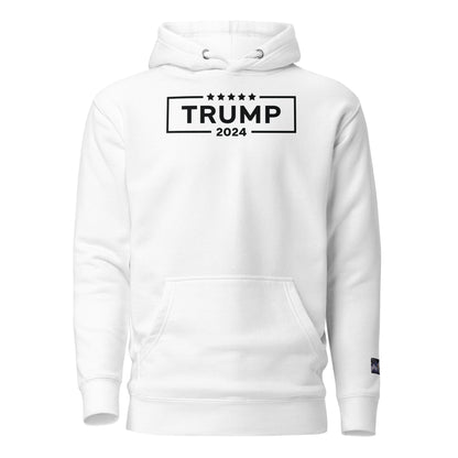 Constitutes - 2024 Trump Political Hoodie. White. Convicted Felon. OutLaw. Anti-Establishment.