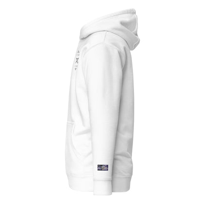 Constitutes - 1776 Political Hoodie. White. Sic Semper Tyrannis.