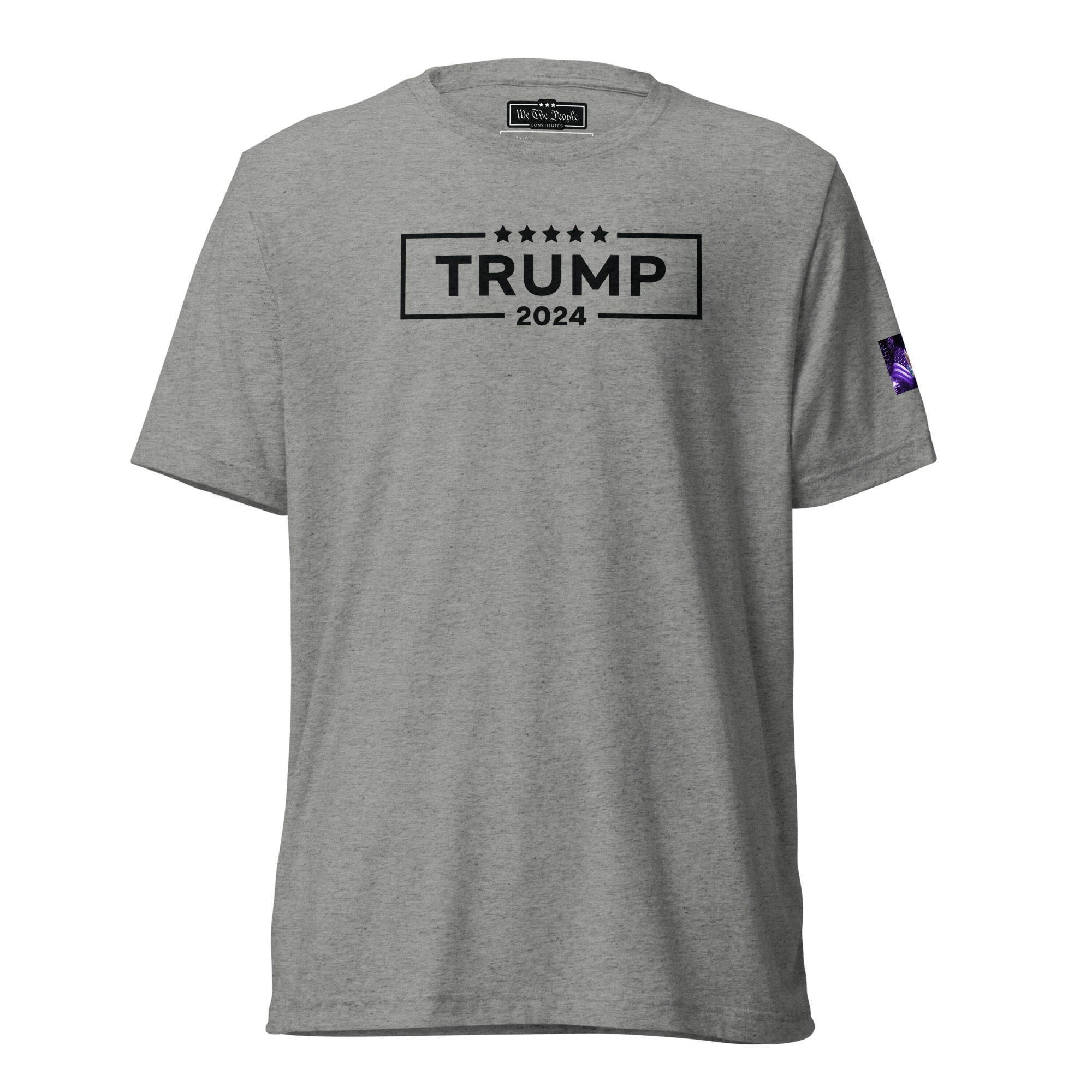 Constitutes - Trump 2024 Political Shirt. Sterling Gray. Convicted Felon. OutLaw. Anti-Establishment.