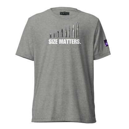 Constitutes - Size Matters Political Shirt. Sterling Gray. The Bigger, The Better.