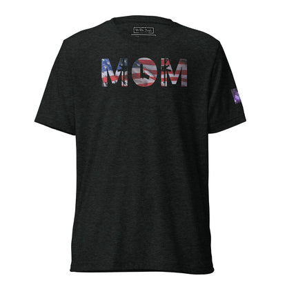 Constitutes - American Mom Political Shirt. Charcoal. Bold. Feminine. Traditional.