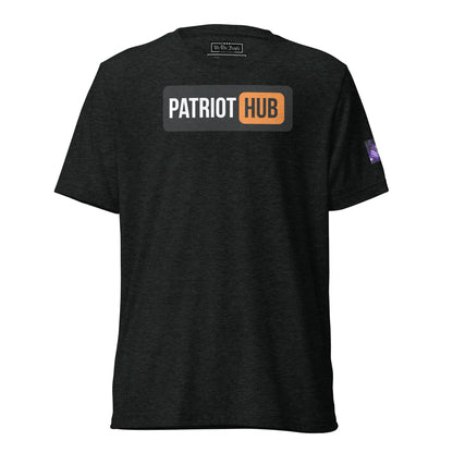 Constitutes - Patriot Hub Political Shirt. Charcoal. Censor-Free. Disinformation-Free. Mandate-Free.