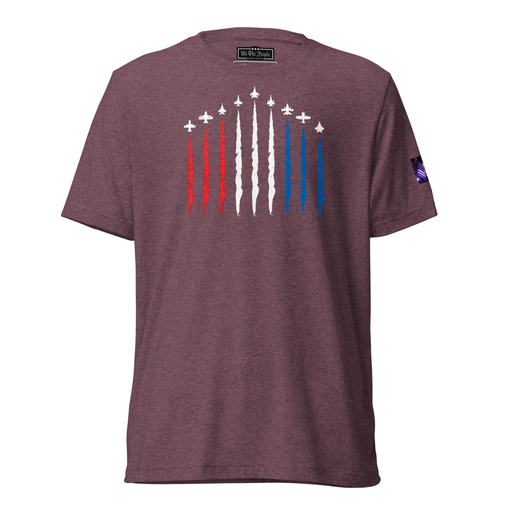 Constitutes - Air Force Political Shirt. Maroon. Air Superiority. Team Superiority. Moral Superiority.