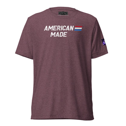 Constitutes - American Made Political Shirt. Maroon. Built Tough. Built to Last. Built with Honor.