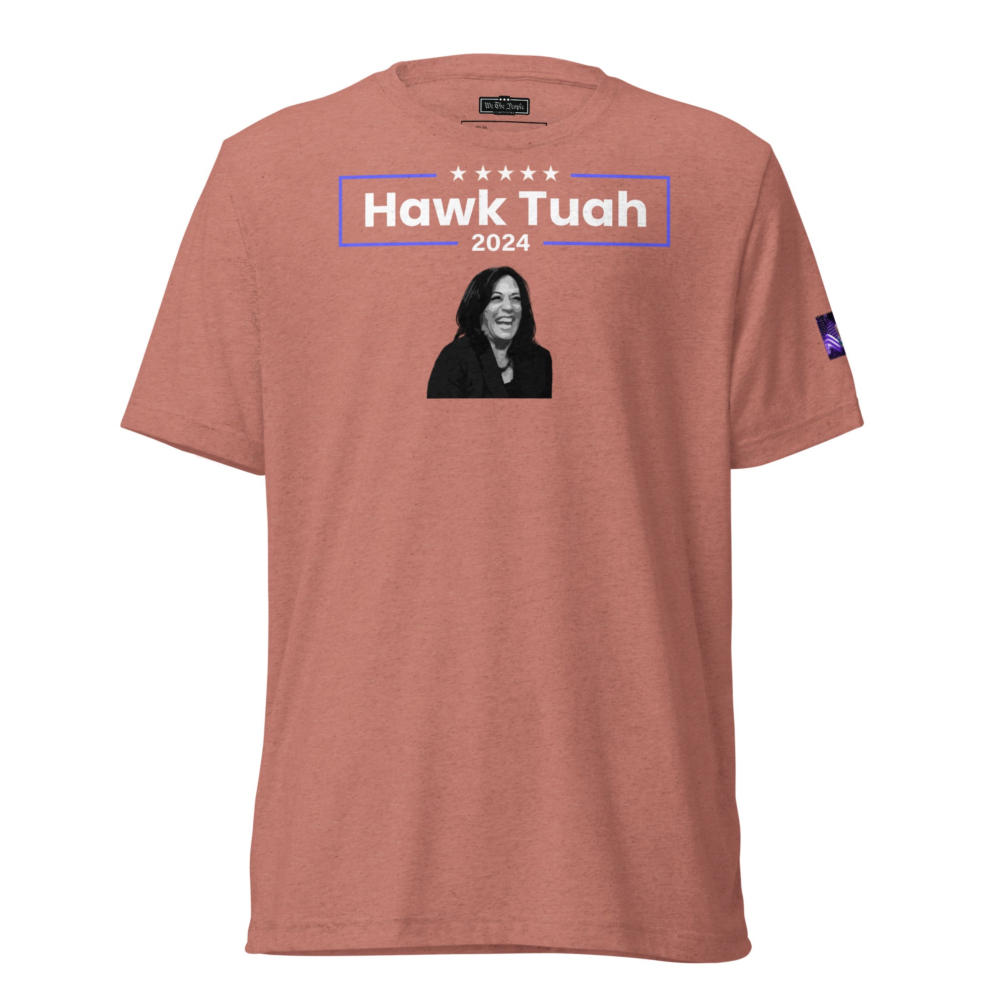 Constitutes - Hawk Tuah. Mauve Political Shirt. Spit On That Thang. 