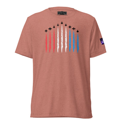 Constitutes - Air Force Political Shirt. Mauve. Air Superiority. Team Superiority. Moral Superiority.