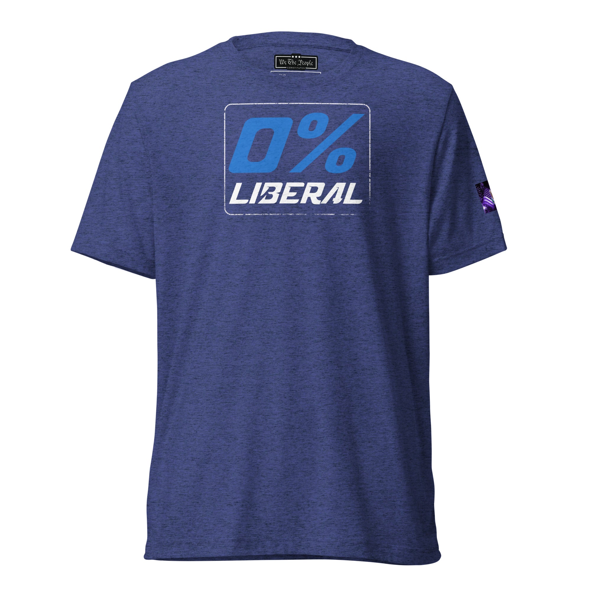 Constitutes - 0% Liberal Political Shirt. Midnight Navy. Logic & Reasoning. Common Sense. Order Over Chaos.