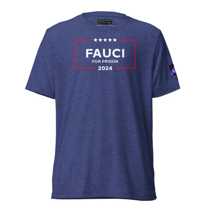 Constitutes - Fauci For Prison Political Shirt. Midnight Navy. UnConstitutional Mandates. Legal Warfare. Uninformed Consent.